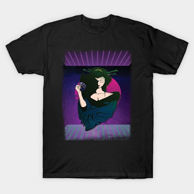 Geisha vaporwave T-Shirt by Johan13